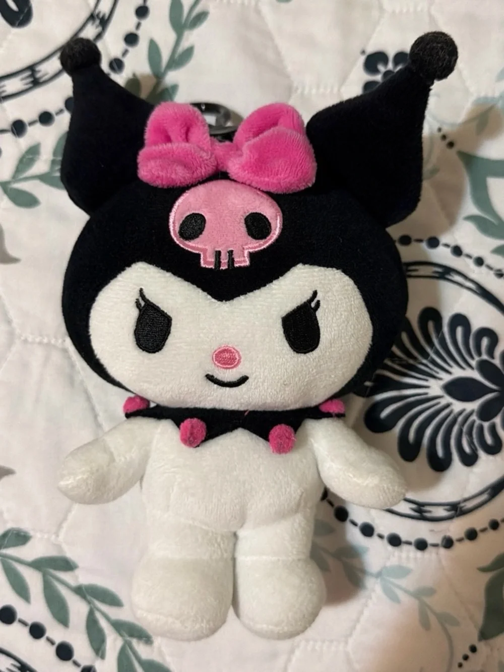 Kuromi Pink & Black Plush Toy - Cute Sanrio-Inspired Character